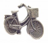 31. Pin bicicleta bañada en níquel viejo.