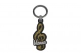2. LLavero acabado negro, con un esmaltes más purpurina.