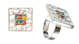 15. Anillo personalizado trencadis, ajustable.