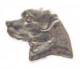 35. Pin perro bañado en níquel.