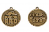 3. Medalla a dos caras, bañada en latón viejo. 