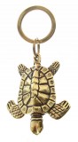 18. LLavero de tortuga en 3D, bañado en latón viejo.